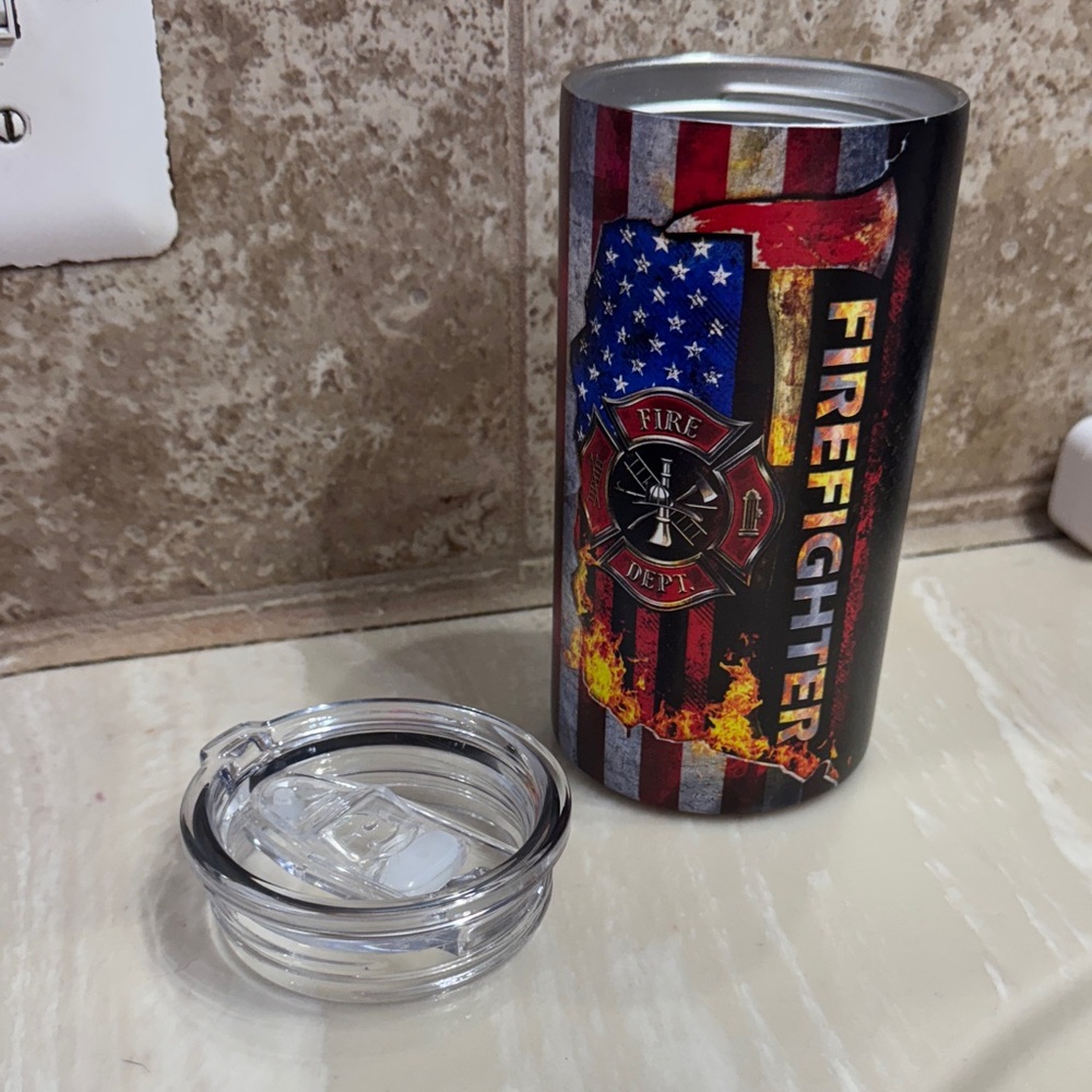 Firefighter Tumbler with Lid